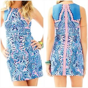 Lilly Pulitzer Mila Shift Dress "Tic Tac Tile" Print (2)